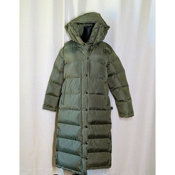 S13 Women's Harper Hooded Maxi Puffer Coat in Military Size S (MSRP $600) - Picture 3 of 11